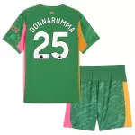 Günstige Manchester City Gianluigi Donnarumma 25 Torwart Kindertrikot 2025/26 Kurzarm Grüne