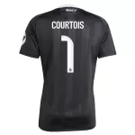 Günstige Real Madrid Courtois 1 Torwart Herrentrikot 2025/26 Kurzarm Schwarze