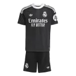 Günstige Real Madrid Torwart Kindertrikot 2025/26 Kurzarm Schwarze