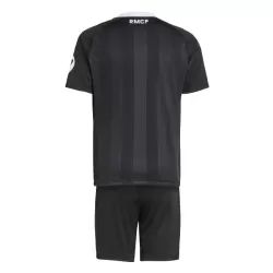 Günstige Real Madrid Torwart Kindertrikot 2025/26 Kurzarm Schwarze