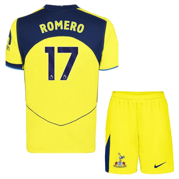 Günstige Tottenham Hotspur Romero 17 Kindertrikot Ausweich 2025/26 Kurzarm