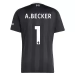 Günstige Liverpool A. Becker 1 Torwart Herrentrikot 2025/26 Kurzarm Schwarze