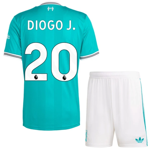 Günstige Liverpool Diogo J 20 Kindertrikot Ausweich 2025/26 Kurzarm Günstige Liverpool Diogo J 20 Kindertrikot Ausweich 2025/26 Kurzarm