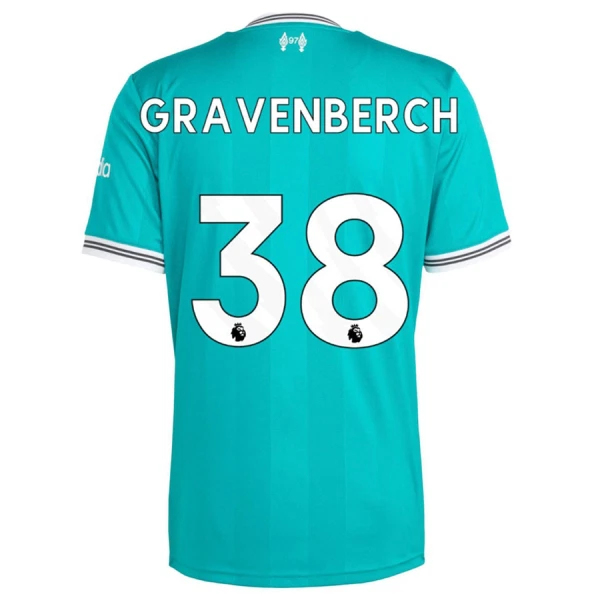 Günstige Liverpool Gravenberch 38 Herrentrikot Ausweich 2025/26 Kurzarm
