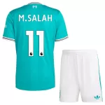Günstige Liverpool M.Salah 11 Kindertrikot Ausweich 2025/26 Kurzarm