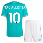 Günstige Liverpool Mac Allister 10 Kindertrikot Ausweich 2025/26 Kurzarm