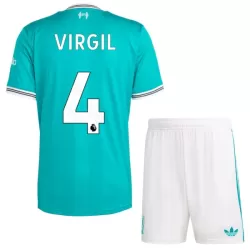 Günstige Liverpool Virgil 4 Kindertrikot Ausweich 2025/26 Kurzarm Günstige Liverpool Virgil 4 Kindertrikot Ausweich 2025/26 Kurzarm