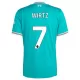 Günstige Liverpool Wirtz 7 Herrentrikot Ausweich 2025/26 Kurzarm
