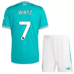 Günstige Liverpool Wirtz 7 Kindertrikot Ausweich 2025/26 Kurzarm