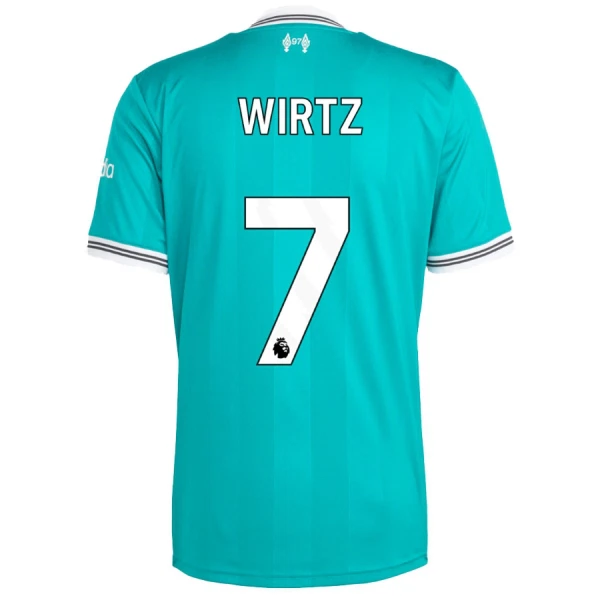 Günstige Liverpool Wirtz 7 Kindertrikot Ausweich 2025/26 Kurzarm