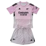 Günstige Arsenal Torwart Kindertrikot 2025/26 Kurzarm Rosa