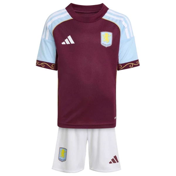 Günstige Aston Villa Kindertrikot Heim 2025/26 Kurzarm
