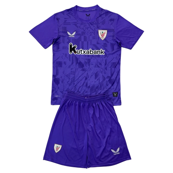 Günstige Athletic Bilbao Torwart Kindertrikot 2025/26 Kurzarm Lila