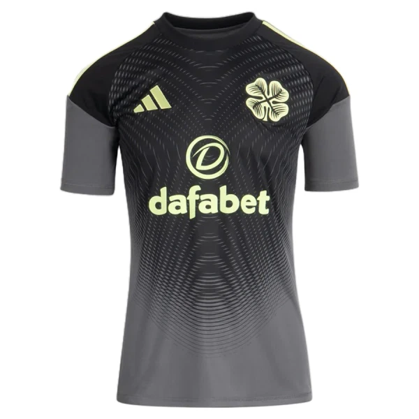 Günstige Celtic FC Torwart Herrentrikot 2025/26 Kurzarm Schwarze