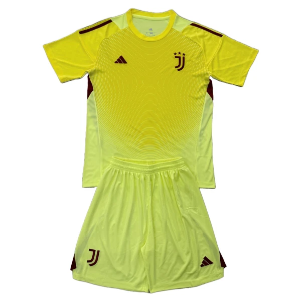 Günstige Juventus Turin Torwart Kindertrikot 2025/26 Kurzarm Gelbe