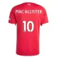 Günstige Liverpool Mac Allister 10 Herrentrikot Heim 2025/26 Kurzarm