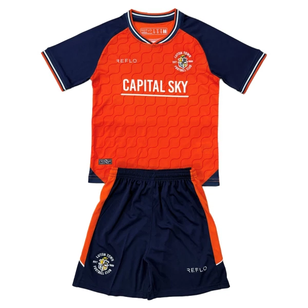 Günstige Luton Town Kindertrikot Heim 2025/26 Kurzarm