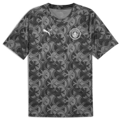 Günstige Manchester City Pre-Match Herrentrikot 2025/26 Kurzarm Schwarze Günstige Manchester City Pre-Match Herrentrikot 2025/26 Kurzarm Schwarze