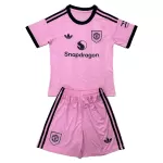 Günstige Manchester United Torwart Kindertrikot 2025/26 Kurzarm Rosa