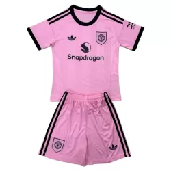 Günstige Manchester United Torwart Kindertrikot 2025/26 Kurzarm Rosa