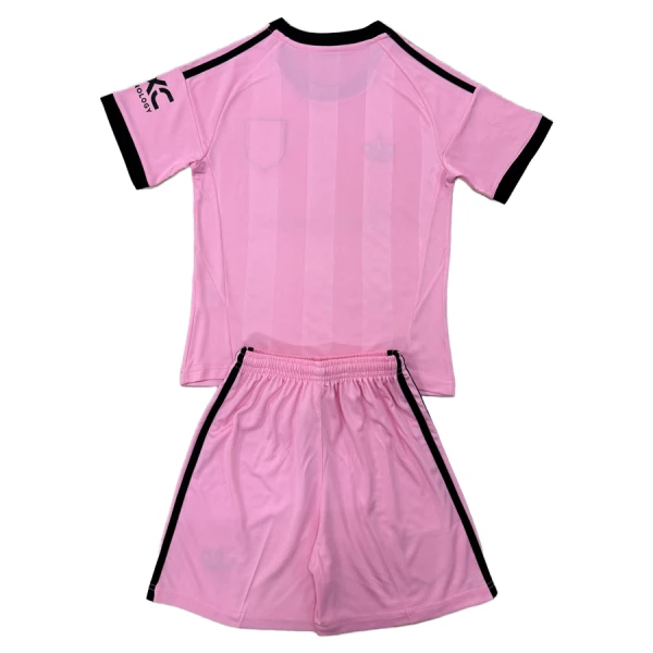 Günstige Manchester United Torwart Kindertrikot 2025/26 Kurzarm Rosa