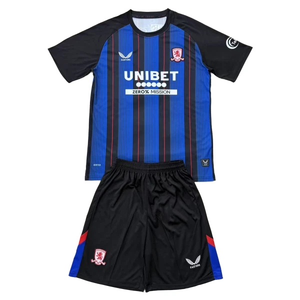 Günstige Middlesbrough Kindertrikot Auswärts 2025/26 Kurzarm