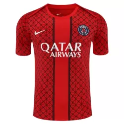 Günstige Paris Saint-Germain Pre-Match Herrentrikot 2025/26 Kurzarm Rote Günstige Paris Saint-Germain Pre-Match Herrentrikot 2025/26 Kurzarm Rote