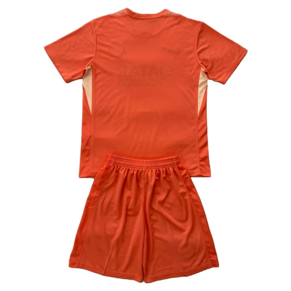 Günstige Paris Saint-Germain Torwart Kindertrikot 2025/26 Kurzarm Orange