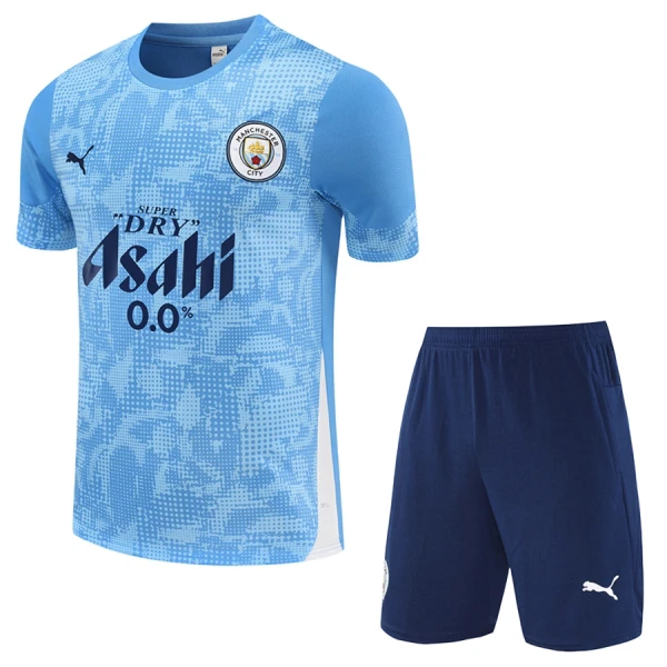 Manchester City Trainingstrikot Kinder 2025/26 Kurzarm Blaue Manchester City Trainingstrikot Kinder 2025/26 Kurzarm Blaue