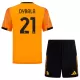 Günstige AS Rom Dybala 21 Kindertrikot Auswärts 2025/26 Kurzarm