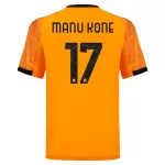 Günstige AS Rom Manu Kone 17 Herrentrikot Auswärts 2025/26 Kurzarm