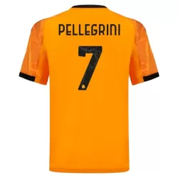 Günstige AS Rom Pellegrini 7 Herrentrikot Auswärts 2025/26 Kurzarm Günstige AS Rom Pellegrini 7 Herrentrikot Auswärts 2025/26 Kurzarm