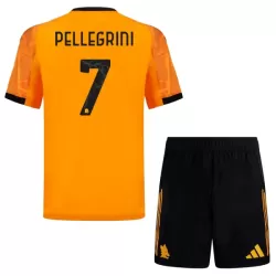 Günstige AS Rom Pellegrini 7 Kindertrikot Auswärts 2025/26 Kurzarm Günstige AS Rom Pellegrini 7 Kindertrikot Auswärts 2025/26 Kurzarm