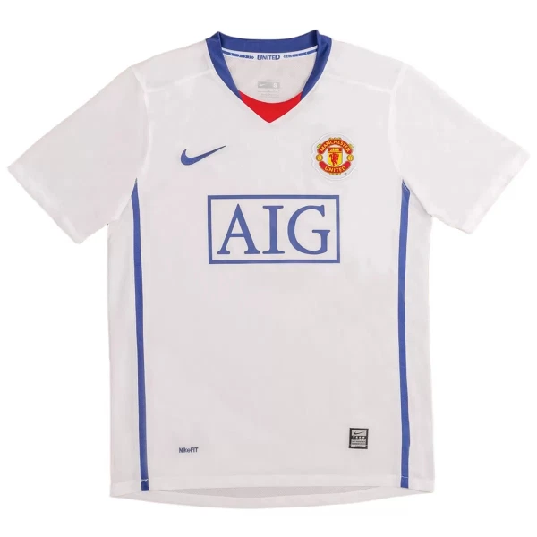 Günstige Manchester United 2008-09 Herrentrikot Auswärts Retro Kurzarm Günstige Manchester United 2008-09 Herrentrikot Auswärts Retro Kurzarm