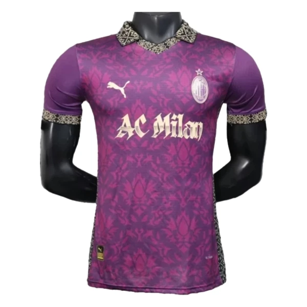 Günstige AC Mailand Herrentrikot 2025/26 Kurzarm Lila - Speziell Günstige AC Mailand Herrentrikot 2025/26 Kurzarm Lila - Speziell