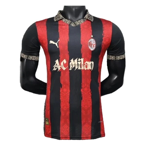 Günstige AC Mailand Herrentrikot 2025/26 Kurzarm Rote - Speziell Günstige AC Mailand Herrentrikot 2025/26 Kurzarm Rote - Speziell