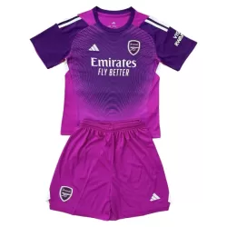 Günstige Arsenal Torwart Kindertrikot 2025/26 Kurzarm Lila Günstige Arsenal Torwart Kindertrikot 2025/26 Kurzarm Lila
