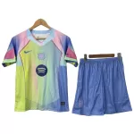 Günstige Barcelona Kindertrikot 2025/26 Kurzarm Gelbe - Speziell