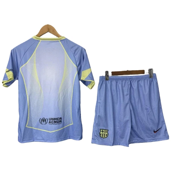 Günstige Barcelona Kindertrikot 2025/26 Kurzarm Lila - Speziell