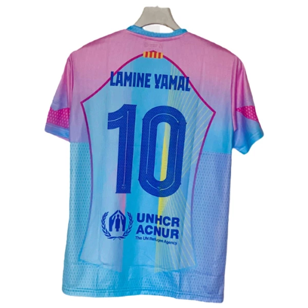 Günstige Barcelona Lamine Yamal 10 Herrentrikot 2025/26 Kurzarm Blaue - Speziell Günstige Barcelona Lamine Yamal 10 Herrentrikot 2025/26 Kurzarm Blaue - Speziell