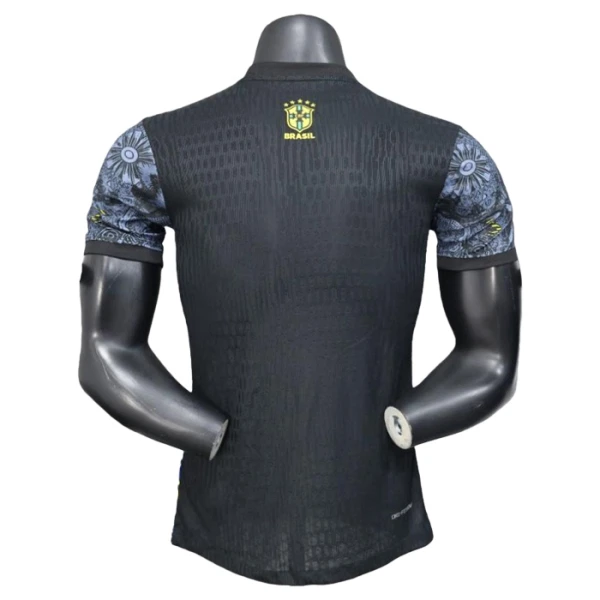 Günstige Brasilien Herrentrikot 2025 Kurzarm Schwarze - Speziell