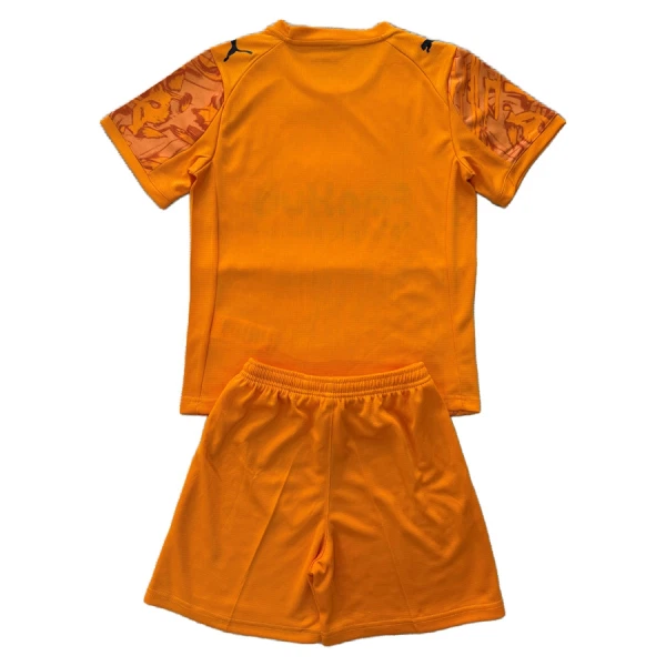Günstige Derby County Torwart Kindertrikot 2025/26 Kurzarm Orange