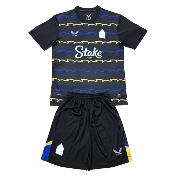 Günstige Everton Kindertrikot Ausweich 2025/26 Kurzarm Günstige Everton Kindertrikot Ausweich 2025/26 Kurzarm