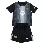 Günstige FC Barcelona Torwart Kindertrikot 2025/26 Kurzarm Schwarze
