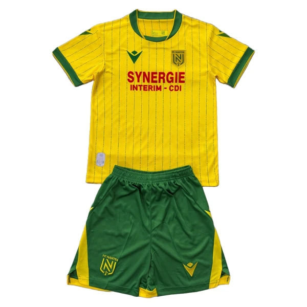 Günstige FC Nantes Kindertrikot Heim 2025/26 Kurzarm Günstige FC Nantes Kindertrikot Heim 2025/26 Kurzarm