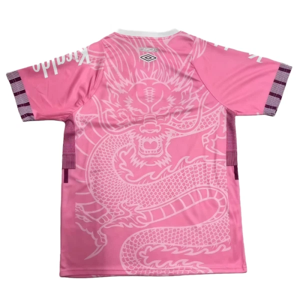 Günstige Santos FC Dragon Herrentrikot 2025/26 Kurzarm Rosa