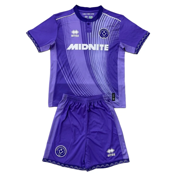 Günstige Sheffield United Kindertrikot Ausweich 2025/26 Kurzarm Günstige Sheffield United Kindertrikot Ausweich 2025/26 Kurzarm