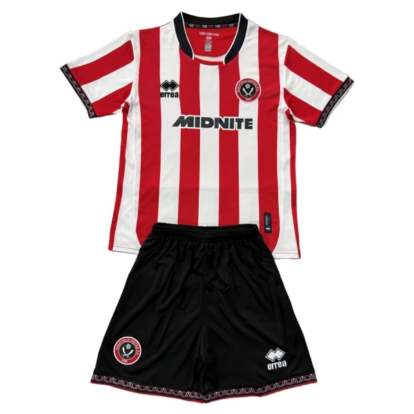 Günstige Sheffield United Kindertrikot Heim 2025/26 Kurzarm Günstige Sheffield United Kindertrikot Heim 2025/26 Kurzarm