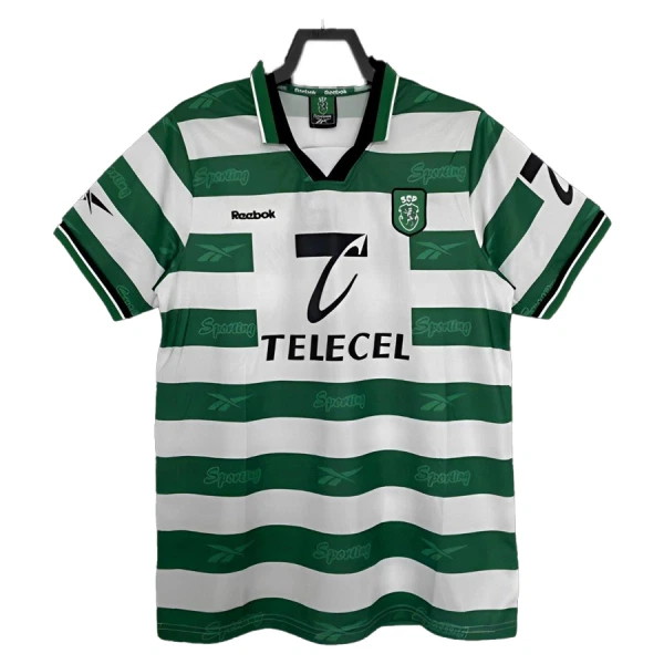 Günstige Sporting Lissabon 1999-2000 Herrentrikot Heim Kurzarm Günstige Sporting Lissabon 1999-2000 Herrentrikot Heim Kurzarm