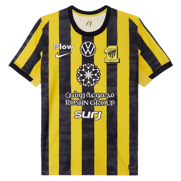 Günstige Al Ittihad Herrentrikot Heim 2025/26 Kurzarm Günstige Al Ittihad Herrentrikot Heim 2025/26 Kurzarm